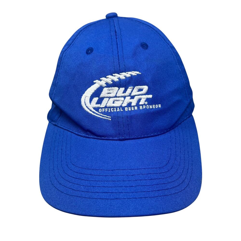 Bud Light Official Beer Sponsor Blue Adjustable Baseball Cap Adult Unisex